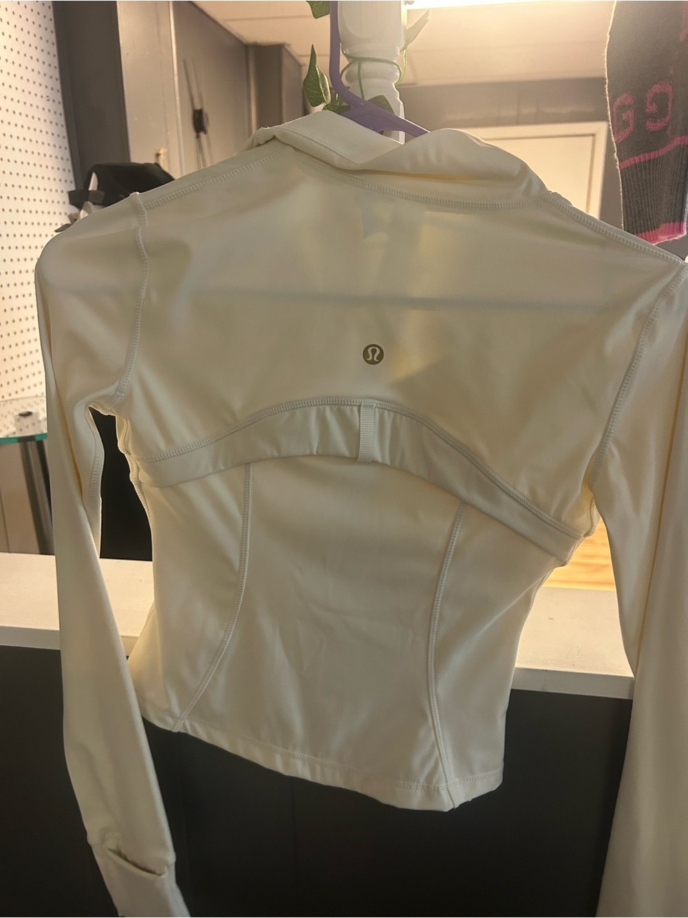 lululemon athletica Cream Zip Front Bomber Jacket - Picture 3 of 3